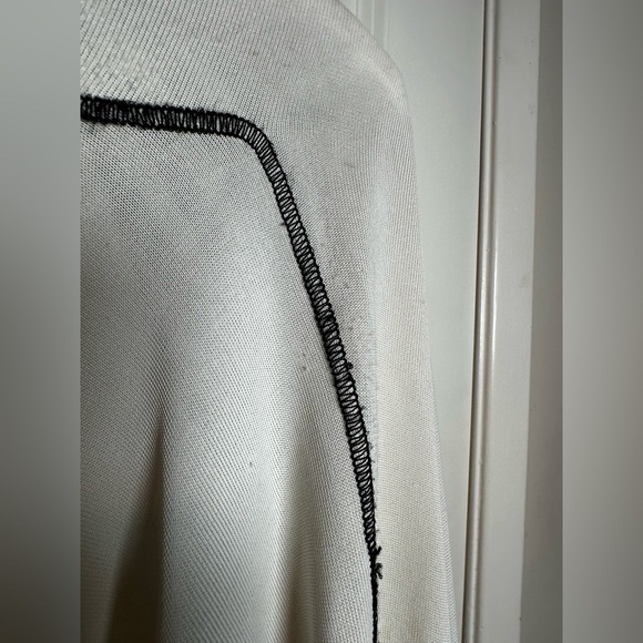 St. John Red, Black, and White Striped Cardigan - Picture 14 of 16